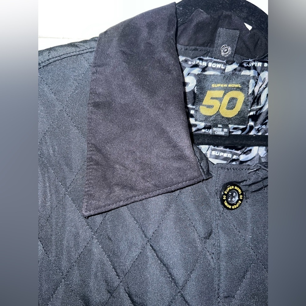 NFL Super Bowl 50 Special Edition Quilted 3in1 Jacket and Vest Set RARE - Picture 10 of 16